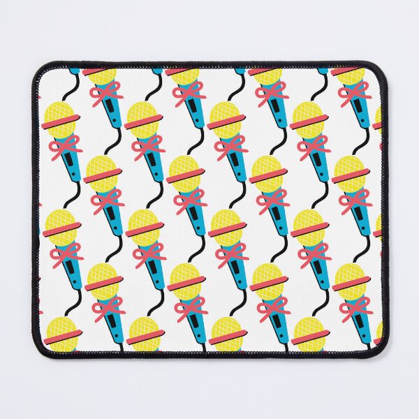 Item preview, Colorful Microphone with Ribbon Bow Music Performance Flat Illustration Sticker designed and sold by FestivityFinds.