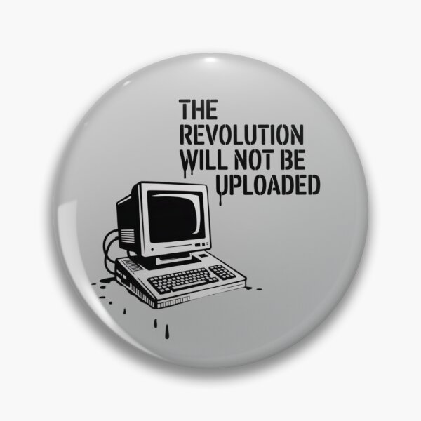 Item preview, Banksy Style PC - The revolution will not be uploaded designed and sold by 123ks.