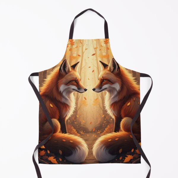 Item preview, Red Fox Duo in Golden Autumn Forest designed and sold by NeoTeeFusion.