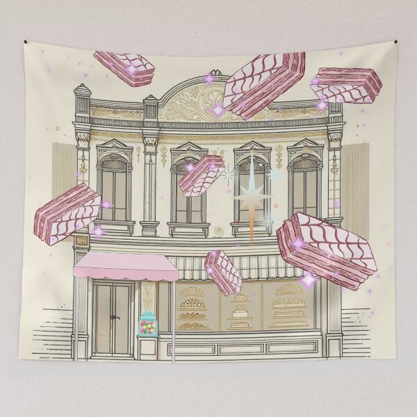 Item preview, Magical Bakery Illustration – Dreamy Cake Shop with Floating Desserts designed and sold by Sugar Wisdom .