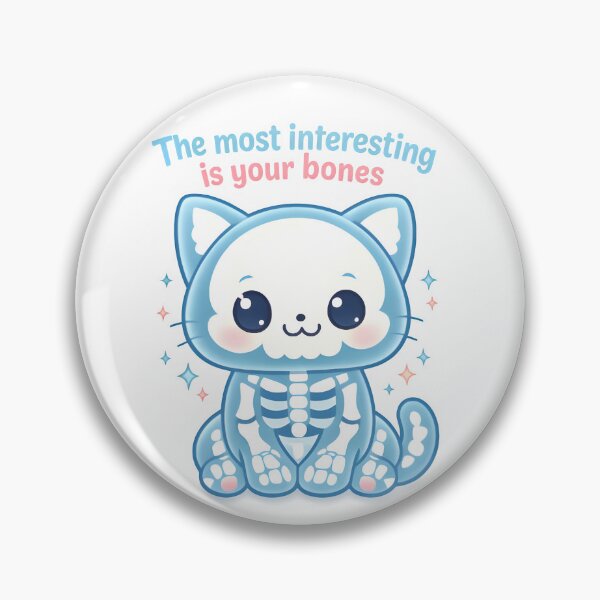 Item preview, The Most Interesting Is Your Bones – Kawaii Veterinary Radiology Cat designed and sold by Bettybee00.