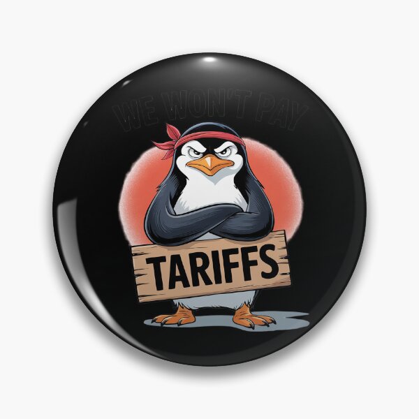 Item preview, Resist Political Injustice Penguin Tariffs  designed and sold by DigitaldeligArt.