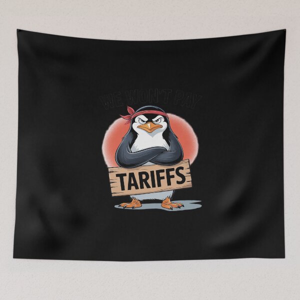 Item preview, Resist Political Injustice Penguin Tariffs  designed and sold by DigitaldeligArt.