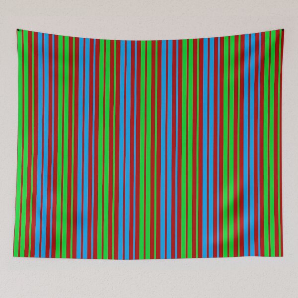 Item preview,  Blue Green Stripes On Red Pattern Design  designed and sold by PatternTitan.