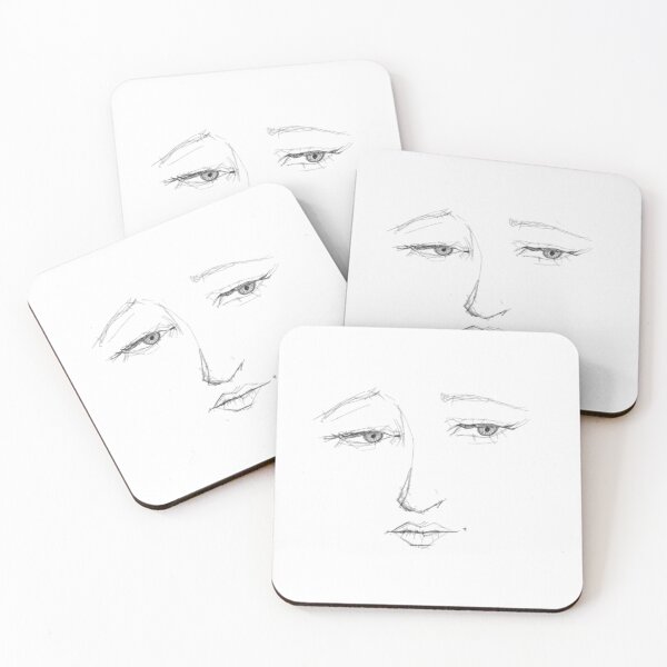 Item preview, Human Face Portrait Sketch – Emotional Hand-Drawn Pencil Art designed and sold by Colorfulsigns.