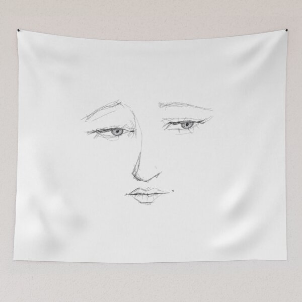 Item preview, Human Face Portrait Sketch – Emotional Hand-Drawn Pencil Art designed and sold by Colorfulsigns.