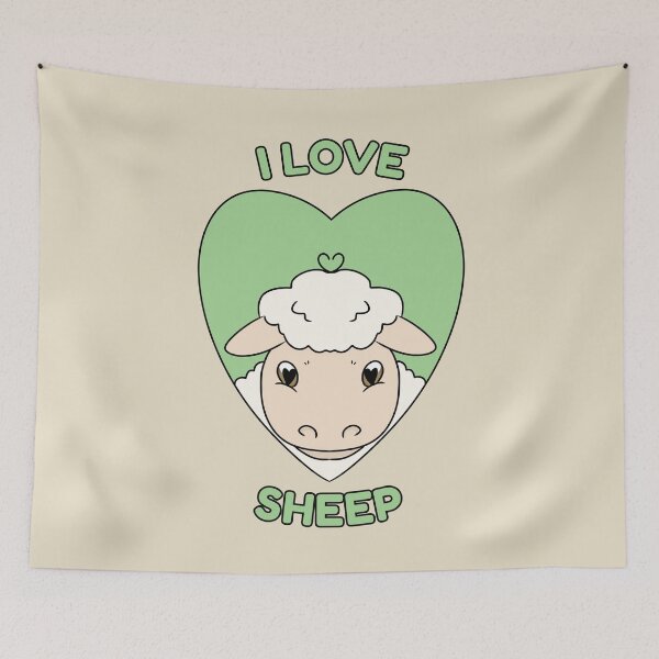 Item preview, I LOVE SHEEP designed and sold by HugSomeNettles.