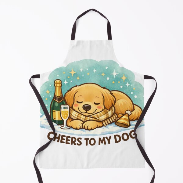 Item preview, Cheers To My Dog – Cozy Sleeping Champagne Puppy Dog Mom Tee designed and sold by dogmomtees.