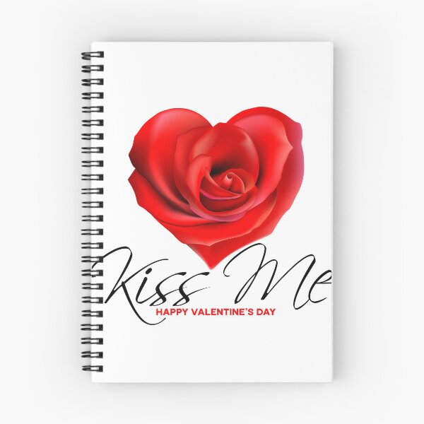 Item preview, Kiss Me Happy Valentine's Day - Romantic Rose Red Heart, B designed and sold by HGstudioDesign.
