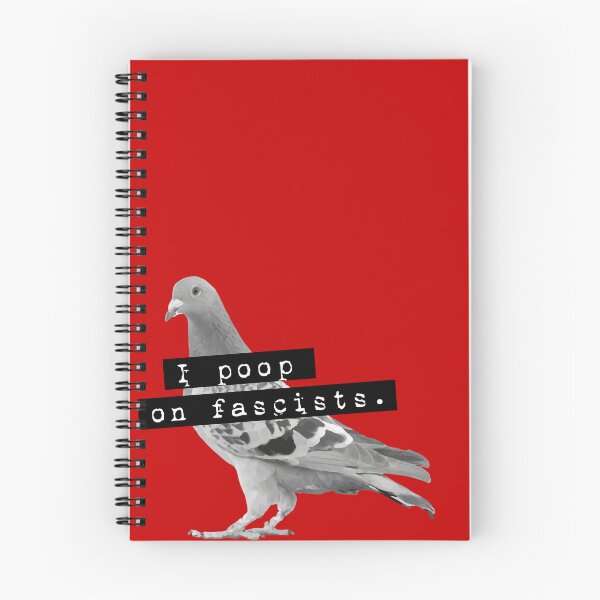 Item preview, I poop on fascists - Pigeon Punk Street Art designed and sold by misticalplace.
