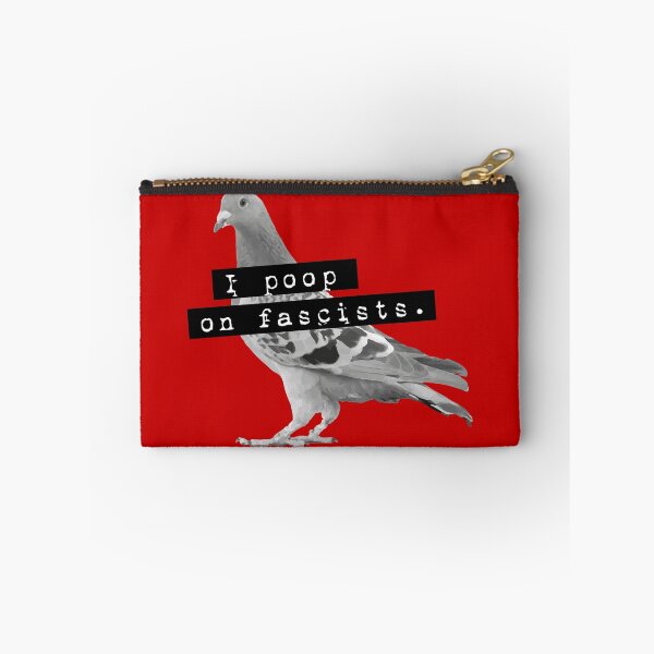 Item preview, I poop on fascists - Pigeon Punk Street Art designed and sold by misticalplace.