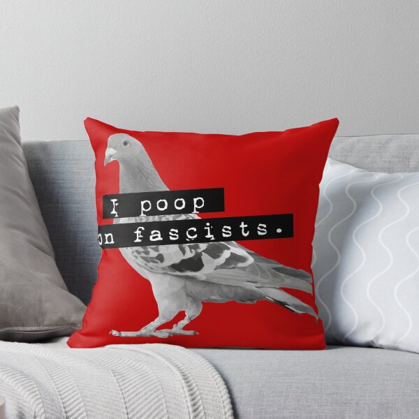 Item preview, I poop on fascists - Pigeon Punk Street Art designed and sold by misticalplace.