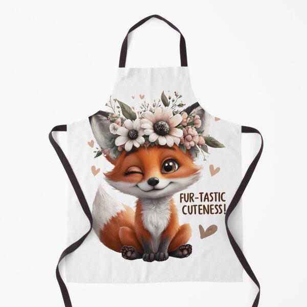 Item preview, Winking Fox Floral Crown Fur-Tastic Cuteness designed and sold by LunaPixelStudio.