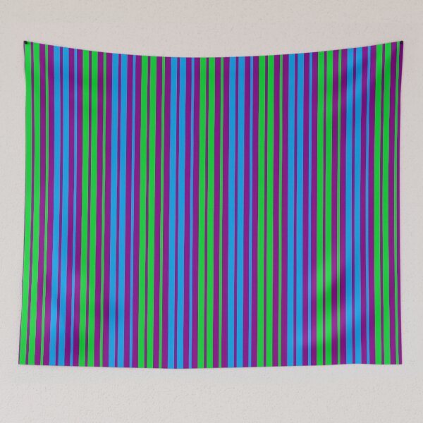 Item preview, Blue Green Stripes On Purple Pattern Design  designed and sold by PatternTitan.