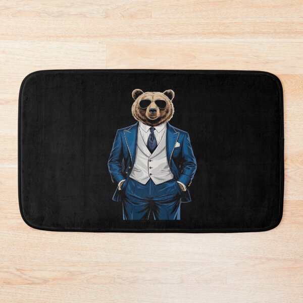 Item preview, Bear Men Woman Bear In Suit Bear  designed and sold by MarkLeedsArt.