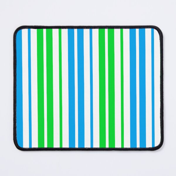 Item preview, Light Blue Green Stripes On White Pattern Design designed and sold by PatternTitan.