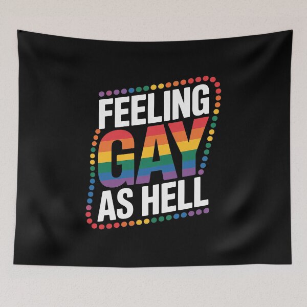 Item preview, Feeling Gay As Hell Funny Trendy LGBTQ Queer Pride Aesthetic designed and sold by NailMolisa.
