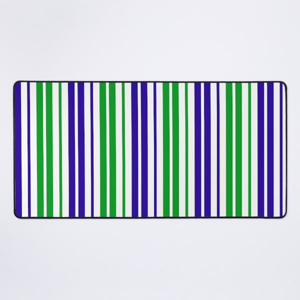 Item preview, Blue Green Stripes On White Pattern Design designed and sold by PatternTitan.