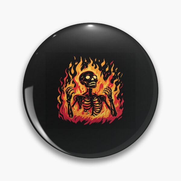 Item preview, Flaming Skeleton Art – Gothic Fire Skull Design for Dark Aesthetic Lovers & Bold Statement Style designed and sold by Bright Nest Studio.