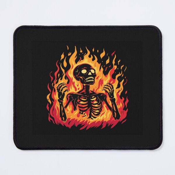 Item preview, Flaming Skeleton Art – Gothic Fire Skull Design for Dark Aesthetic Lovers & Bold Statement Style designed and sold by Bright Nest Studio.