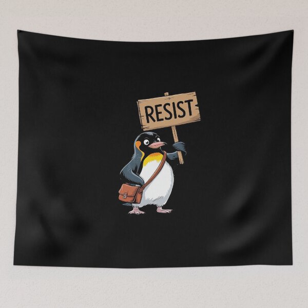 Item preview, Resist Penguin Activism  designed and sold by DigitaldeligArt.