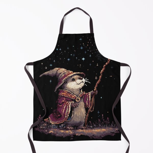 Item preview, Otter Wizard Pixel Art designed and sold by Kaos-Bit.