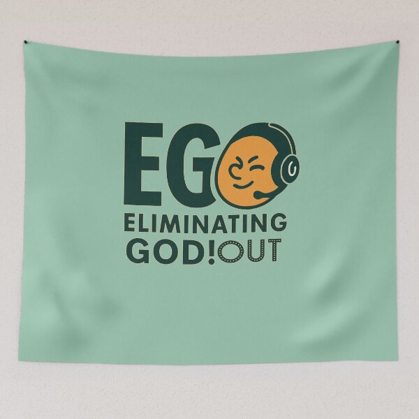 Item preview, inner peace believes in God let go ego vector graphic designed and sold by  Mudikeys.