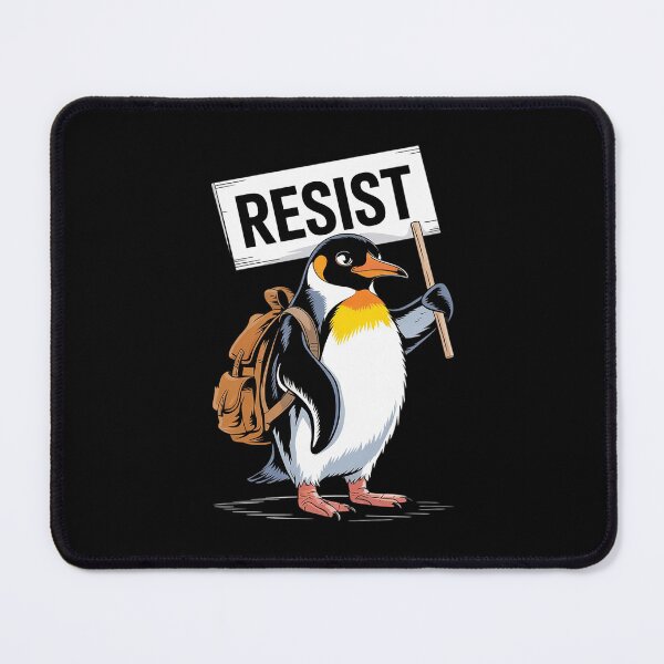 Item preview, Penguin Resist Protest Activism designed and sold by DigitaldeligArt.