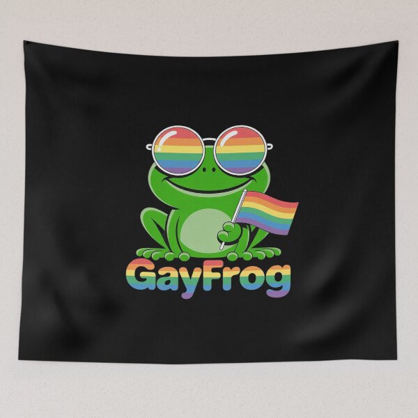 Item preview, Gay Frog LGBT Pride Rainbow Toad Gender Queer Homosexual designed and sold by NailMolisa.