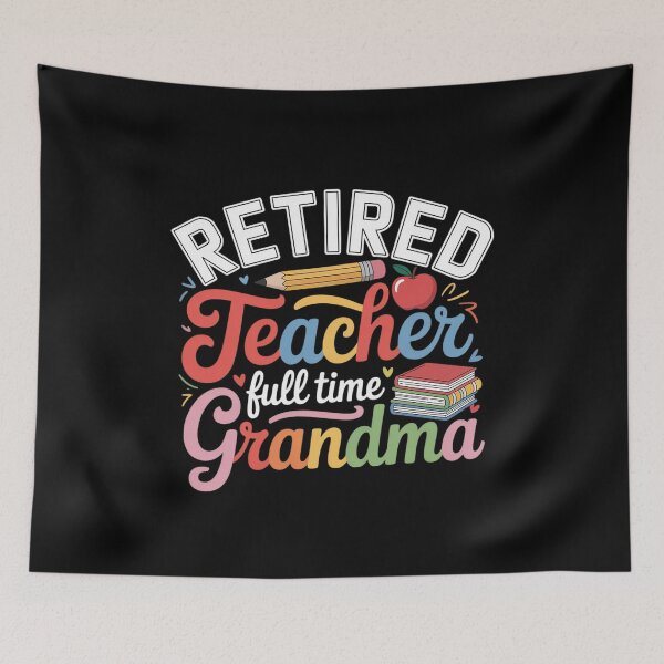 Item preview, Retired Teacher 2025 Full Time Grandma 100 Days of School  designed and sold by MyzoToyota.