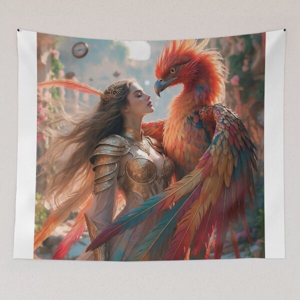Item preview, Rebirth Phoenix Queen – Eternal Flame designed and sold by SunsetAngelsAI.