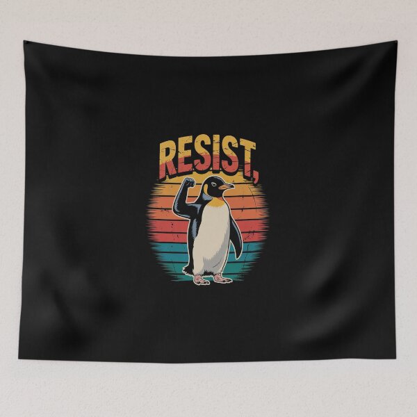 Item preview,  Resist Penguin Activism 1  designed and sold by DigitaldeligArt.