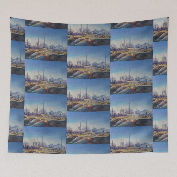 Item preview, Suns Glare - St Helens skyline designed and sold by LittleLiz.