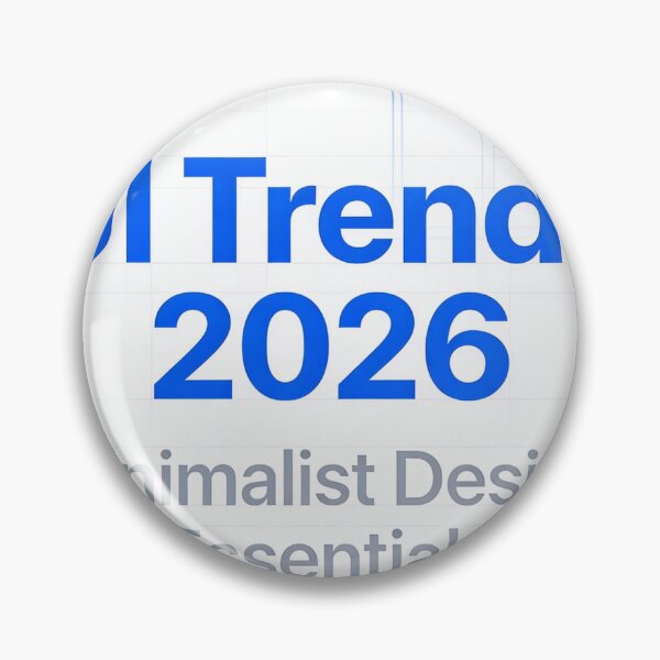 Item preview, UI Trends 2026 - Minimalist Designer Poster designed and sold by Vinaybharadwaj.