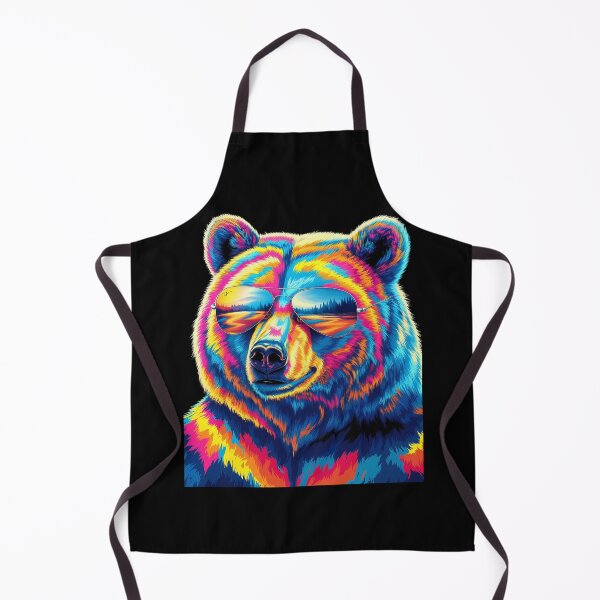 Item preview, Bear Wearing Sunglasses Wildlife Colorful Bear  designed and sold by MarkLeedsArt.