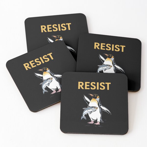 Item preview, Womens Resist Penguin Activism  designed and sold by DigitaldeligArt.