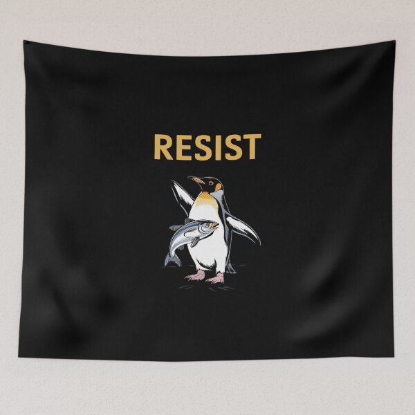 Item preview, Womens Resist Penguin Activism  designed and sold by DigitaldeligArt.