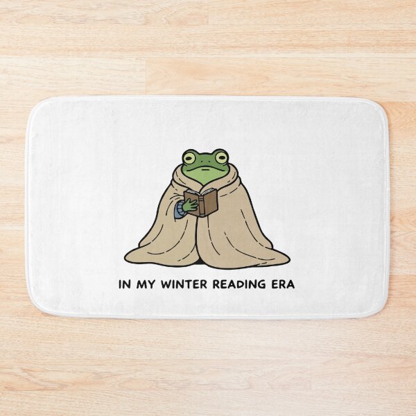 Item preview, Cute Cozy Winter Frog Reading Bookworm Aesthetic designed and sold by Floomart.