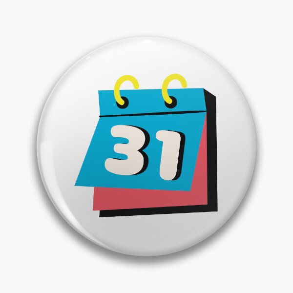 Item preview, 31 Day Calendar Page Sticker - Bright and Colorful Desk Decor designed and sold by FestivityFinds.