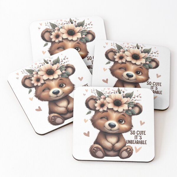 Item preview, Unbearable Cuteness Baby Bear Cottagecore Design designed and sold by LunaPixelStudio.