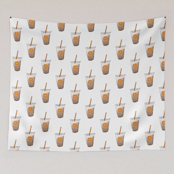 Item preview, iced coffee in orange designed and sold by finniel.