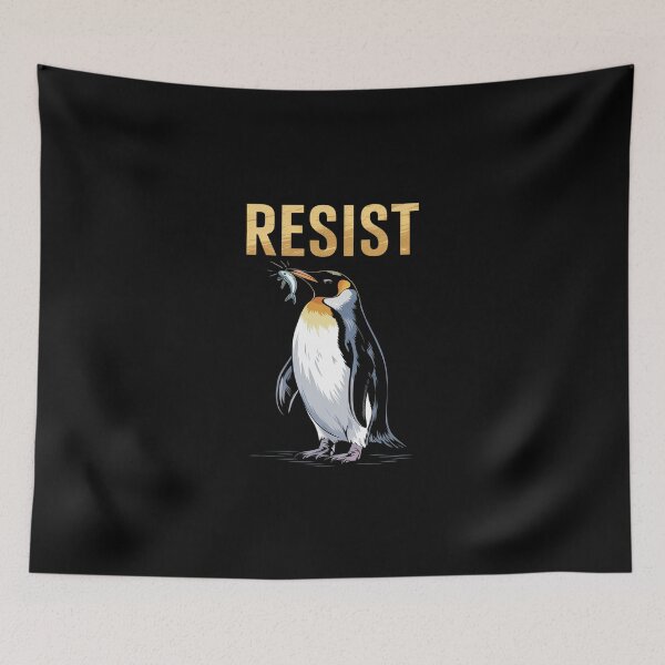 Item preview, Womens Resist Penguin Activism  designed and sold by DigitaldeligArt.