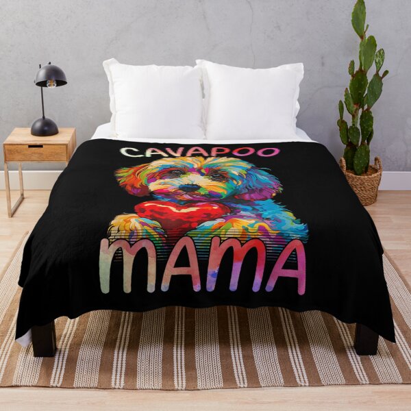 Item preview, Cavapoo Lover Mama Heart Pop Art Womens for Mom Dad Kids designed and sold by SALI MANI.