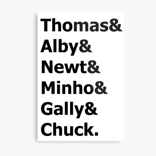 Gladers (Black) Metal Print