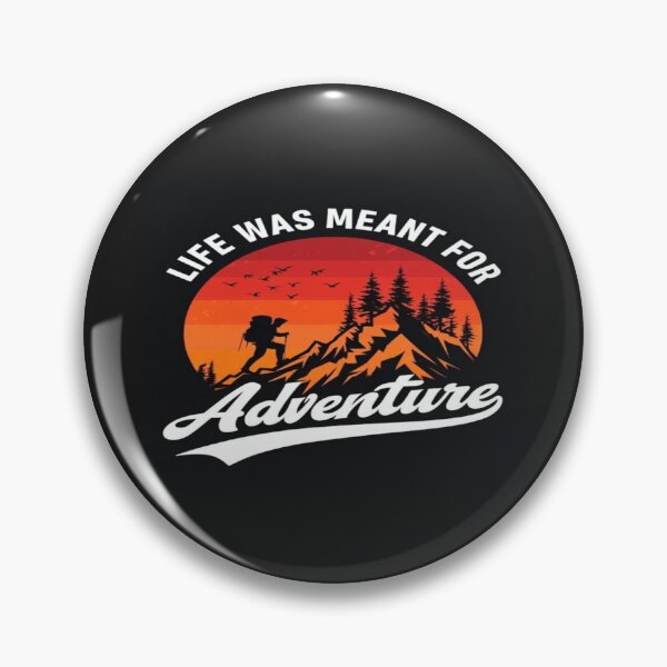 Item preview, Sunset Mountain Hike Adventure Quote – Nature Lover Gift for Outdoorsy Explorers and Wanderers designed and sold by Bright Nest Studio.