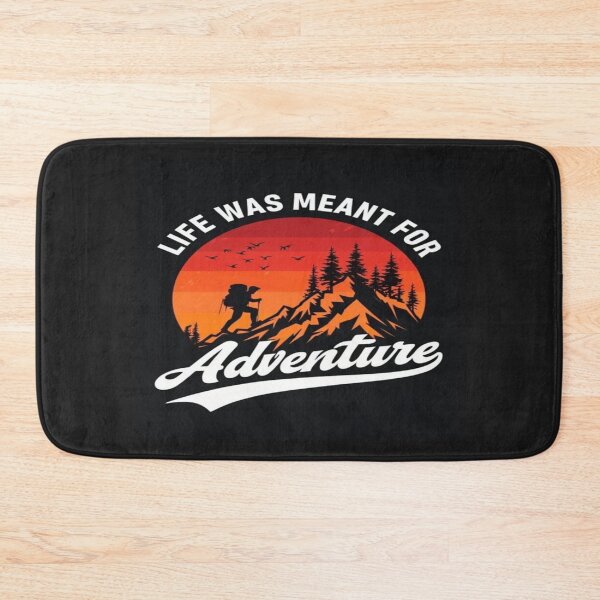 Item preview, Sunset Mountain Hike Adventure Quote – Nature Lover Gift for Outdoorsy Explorers and Wanderers designed and sold by Bright Nest Studio.