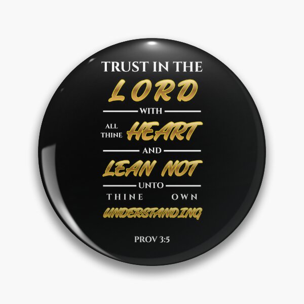 Item preview, Proverbs 3:5 Bible Verse Gold Typography (KJV) designed and sold by Clothed in Scripture.