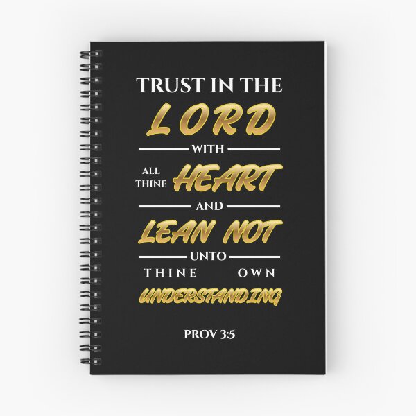 Item preview, Proverbs 3:5 Bible Verse Gold Typography (KJV) designed and sold by Clothed in Scripture.