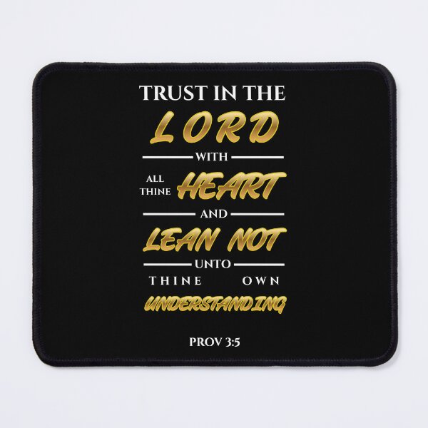 Item preview, Proverbs 3:5 Bible Verse Gold Typography (KJV) designed and sold by Clothed in Scripture.