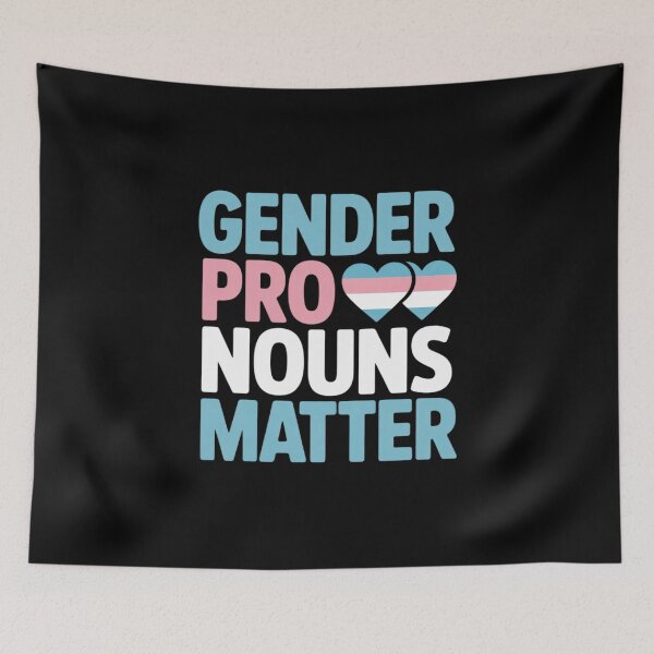 Item preview, Gender Pronouns Matter Non Binary Trans Queer LGBTQ Pride 3 designed and sold by KotexTemu.
